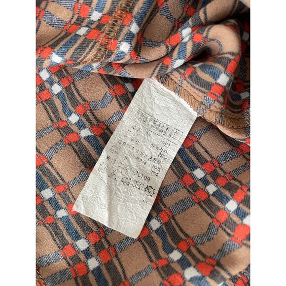 Crocodile Ladies Button Up Blouse MOD abstract pattern - Picture 6 of 9